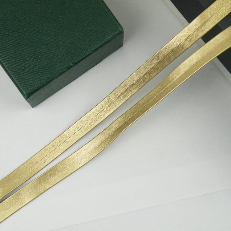 1 cm de color pu prensado banda de borde accesorios de prenda de vestir banda de borde textil decoración de cuero accesorios cuerda