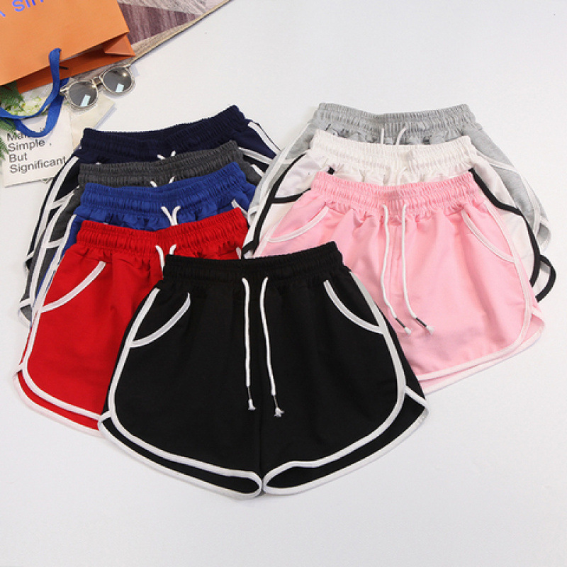 Real Shot of 6535 Cotton Pants, Women's Sports Shorts, Women's Running Summer Loose Hot Pants, Casual Wide-Leg Pants, Plus Size