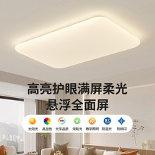 客厅吸顶灯苹果悬浮客厅led超亮奶油风广东中山灯具大全2024年