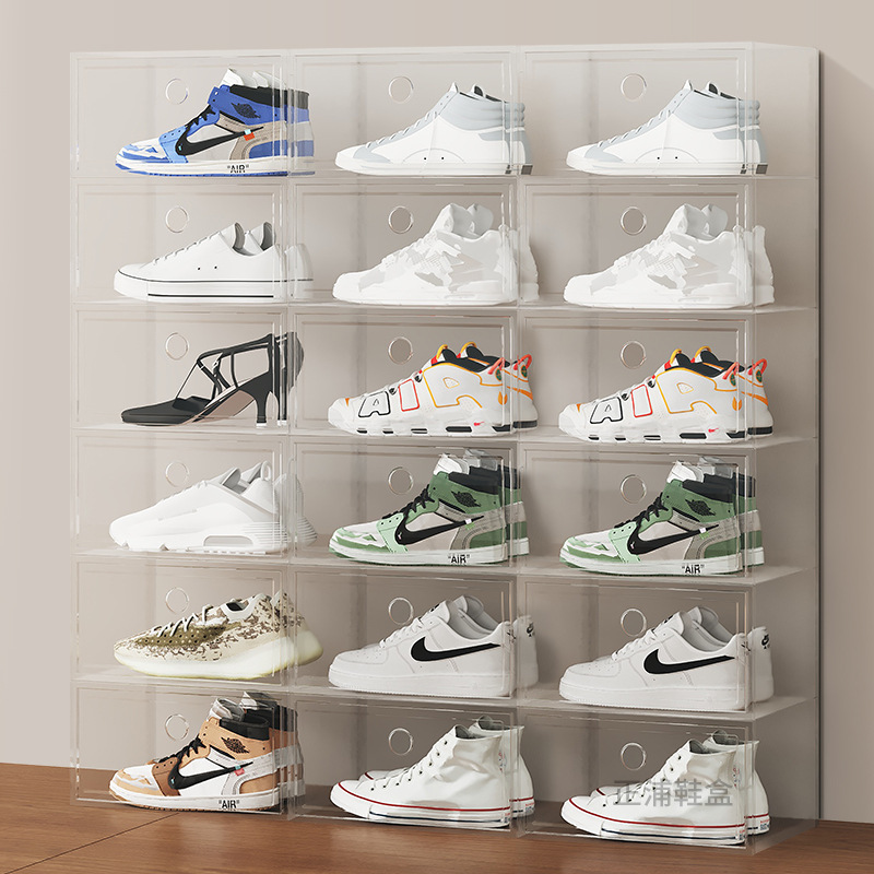Shoe Box Sneaker Storage Box Plastic Transparent Shoe Cabinet Internet Celebrity Shoe Storage Shoe Box Shoe Wall Shoe Box Sneaker Storage Box Plastic Transparent Shoe Cabinet Internet Celebrity Shoe Storage Shoe Box Shoe Wall