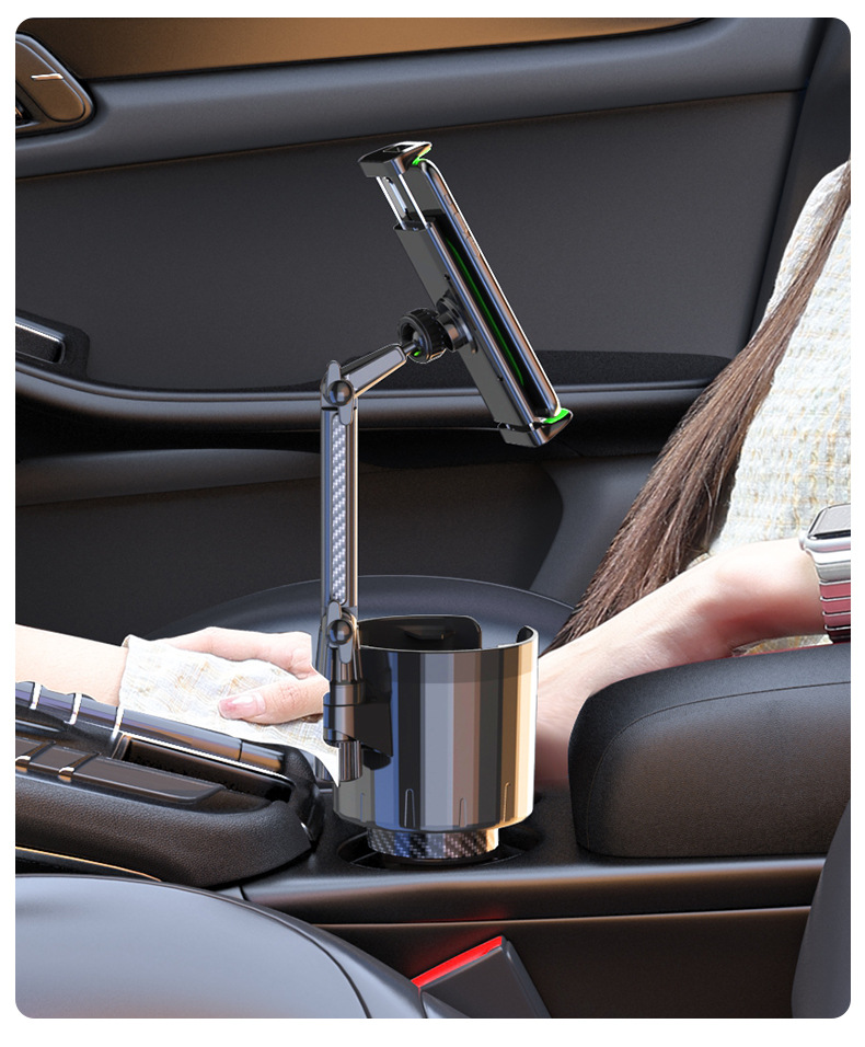 Cross-border car water cup holder larger central control water Cup extender can hold mobile phone tablet holder car water cup holder