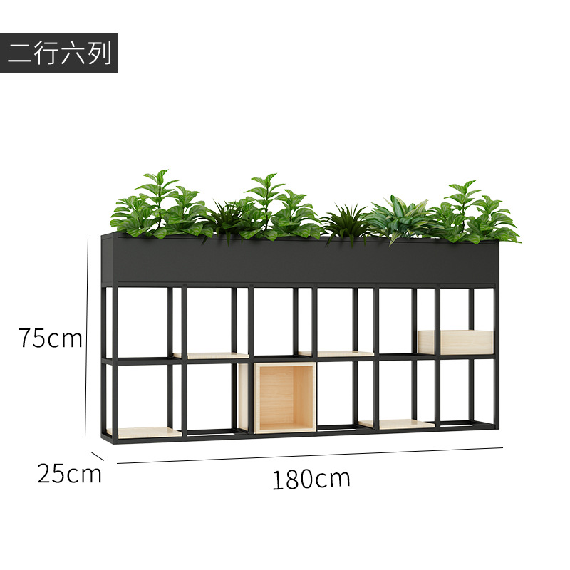 긴 180 * 너비 25 * 높이 75cm 자체 포함 된 나무 상자 파티션 로그 색상
