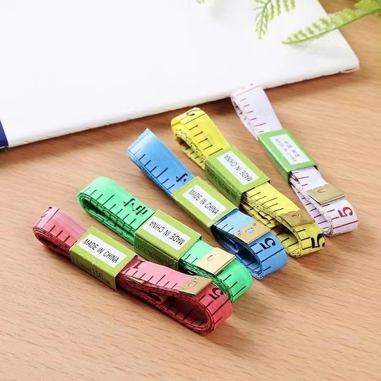 量体量身缝纫工具 腰围尺 字体清晰彩色可爱有铁皮卡通量衣软皮尺
