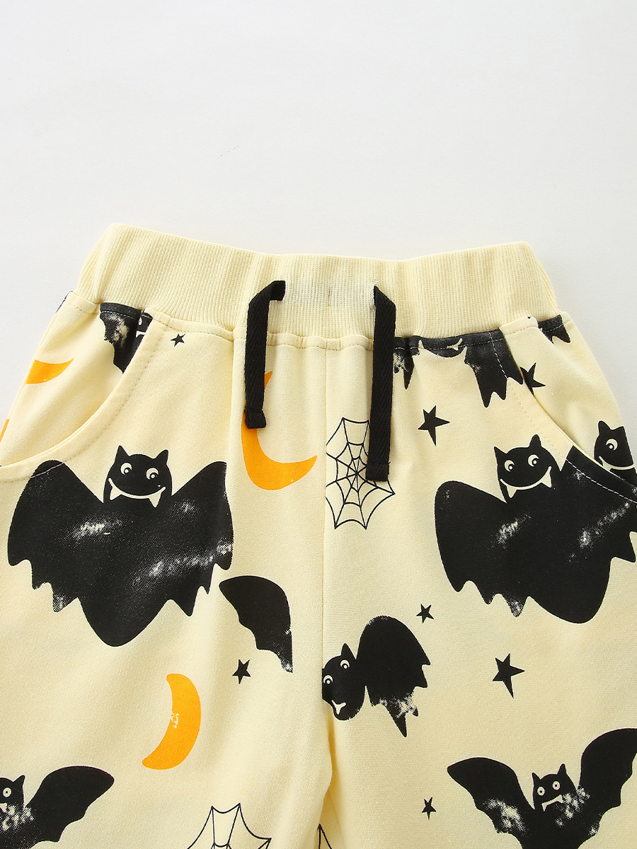 26 nuevos productos de otoño pantalones de niños pantalones deportivos de estilo europeo y americano impresión de Halloween para niños pantalones transfronterizos image 5