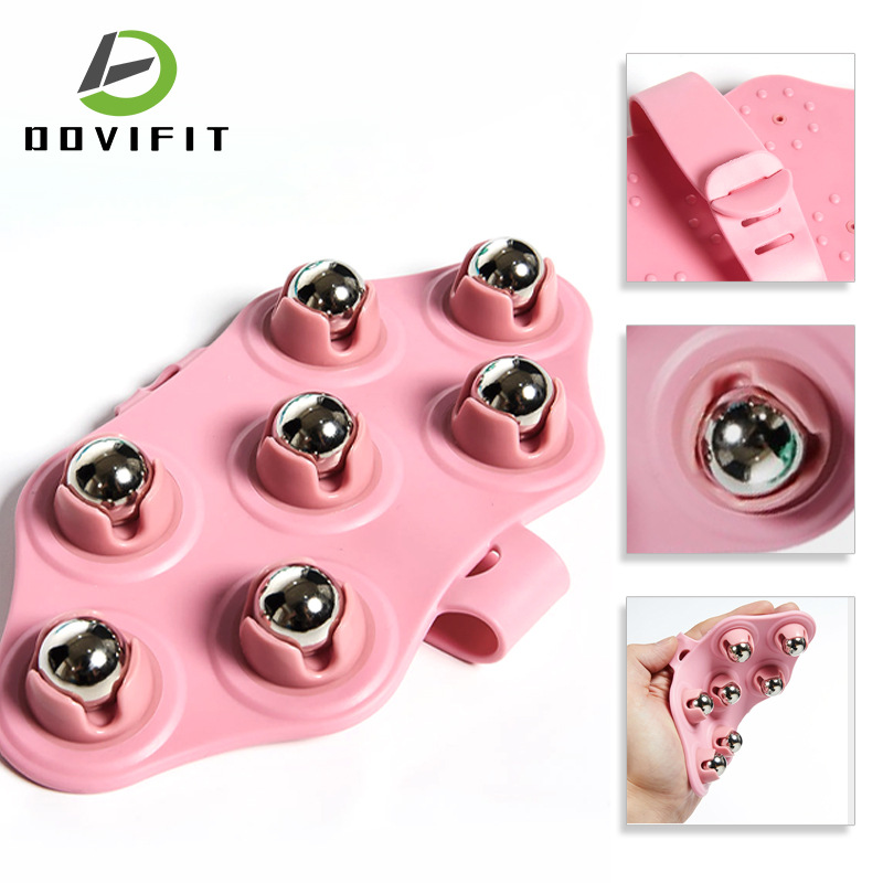 Masajeador de mano de siete cuentas con golpe todo el cuerpo punto de acupuntura cepillo de masaje hogar portátil Meridian cepillo