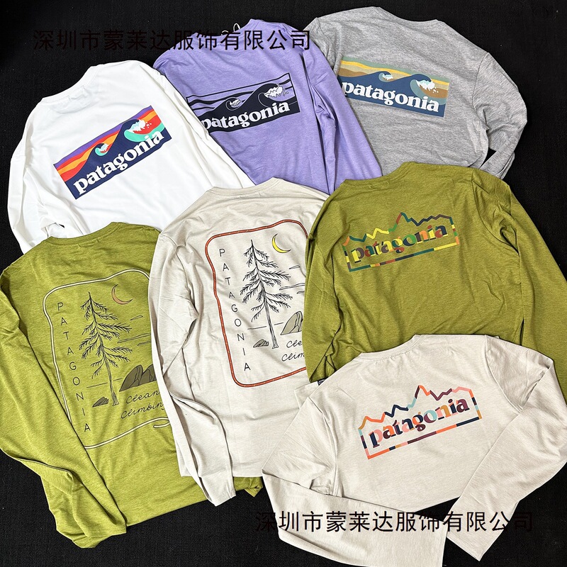 Original Alternative Version Pata Ba Family C1 Quick-Dry Fabric Long-Sleeve Mountain-Style Outdoor Breathable Sweat-Wicking Sports Couple T-Shirt