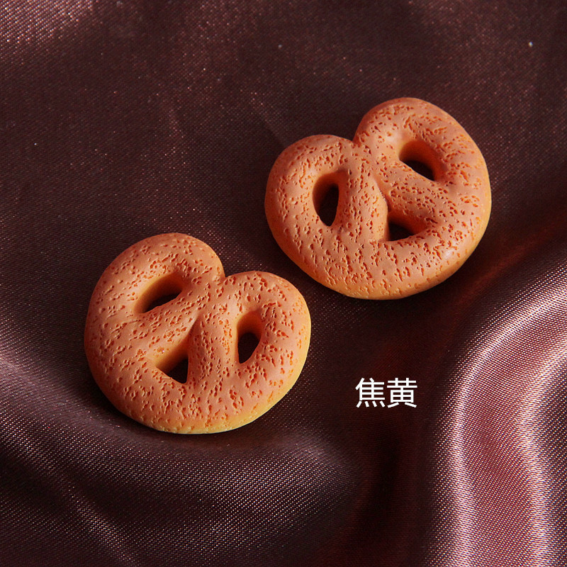 Gran simulación jishiguo alimentos y accesorios de juego resina pan anillo crema caja del teléfono DIY material