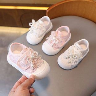 Baby toddler shoes spring and autumn board shoes 0-1 years old 3 boys baby shoes non-slip soft bottom white shoes girls sports