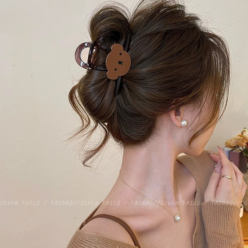 2 # [tea brown] medium bear grip-8cm
