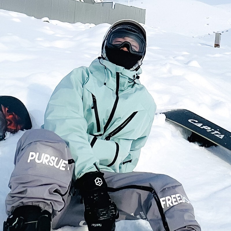 3L Waterproof Ski Suit suit -30 ° fleece-lined Thickened Ski Pants for Men and Women Lovers Plus Fat Jacket