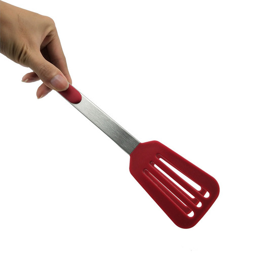 Wholesale silicone food tongs household BBQ steak bread baking tongs food-grade utensils