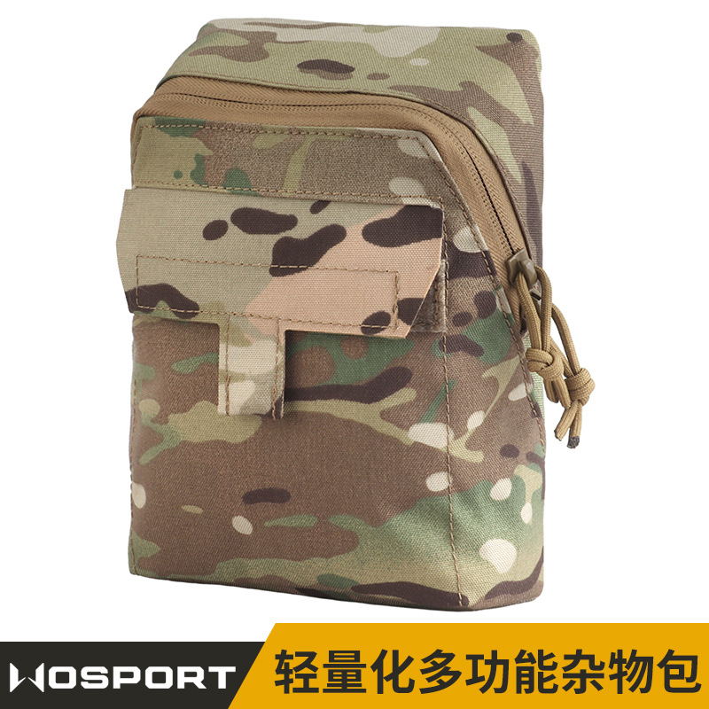 Wosport Lightweight Molle Tactical Vest Girdle Sub-Bag Camouflage Lightweight Multi-Functional Utility Bag