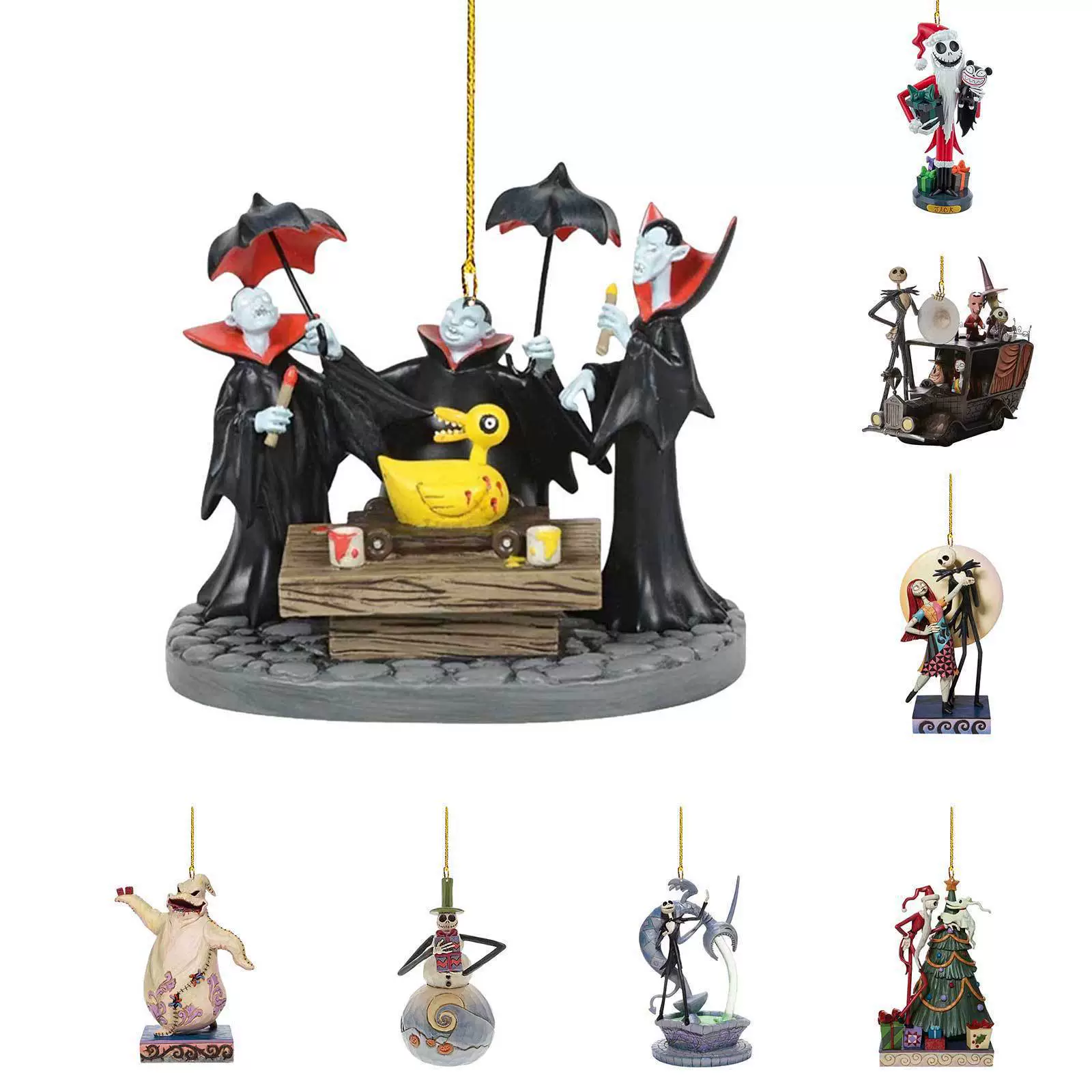 Трансграничные новые мультипликационные персонажи автомобильные подвески Хэллоуин рождественские деревья украшения для вечеринок