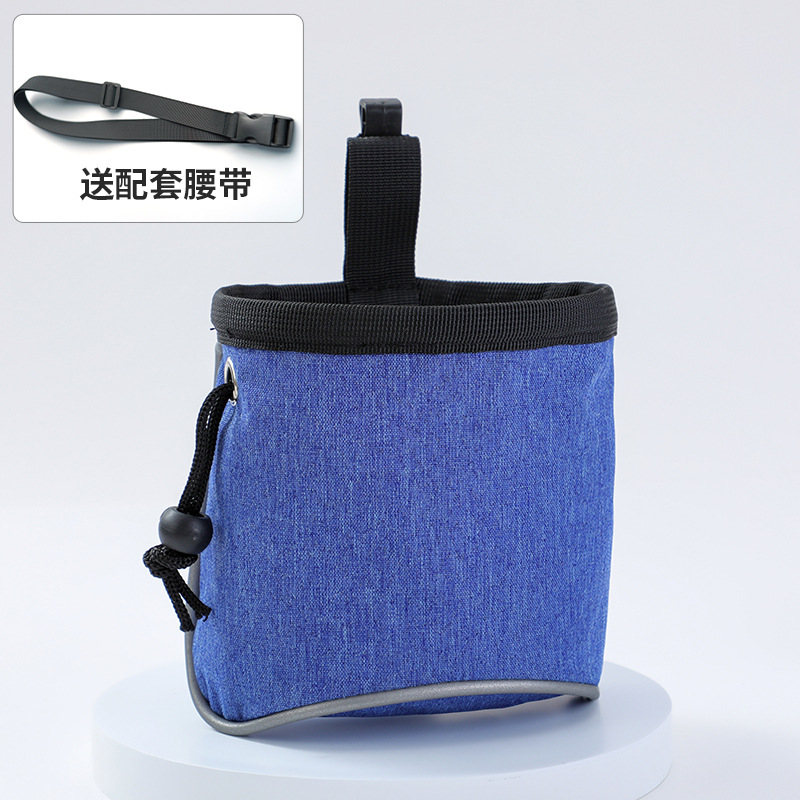 파란색 허리 가방