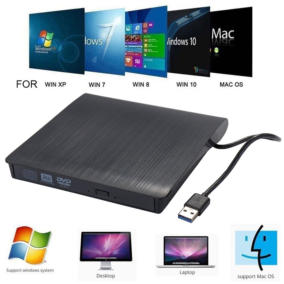 External CD drive USB 3.0 ultra-thin external DVD CD drive High-speed data transfer recorder