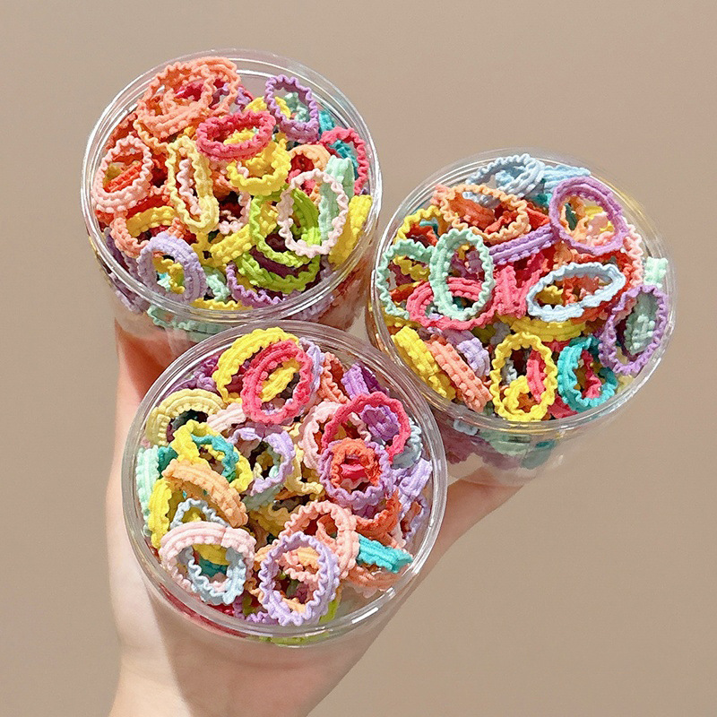 2025 nueva cuerda de cabello de color para niños correa de cabello de cabello para niñas de alta elasticidad no lastimas correa de cabello