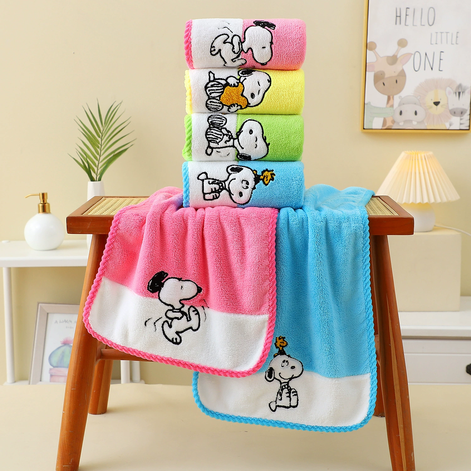 Snoopy, nuby, банное полотенце для домашнего использования, коралловый набор для мужчин и женщин для любимых, комплект из 3 предметов