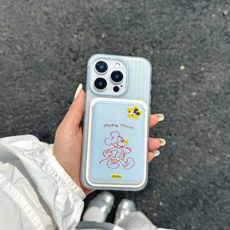 Luggage case light blue Mickey 15 promax14Promax magnetic suction phone case for iPhone13/12Pro