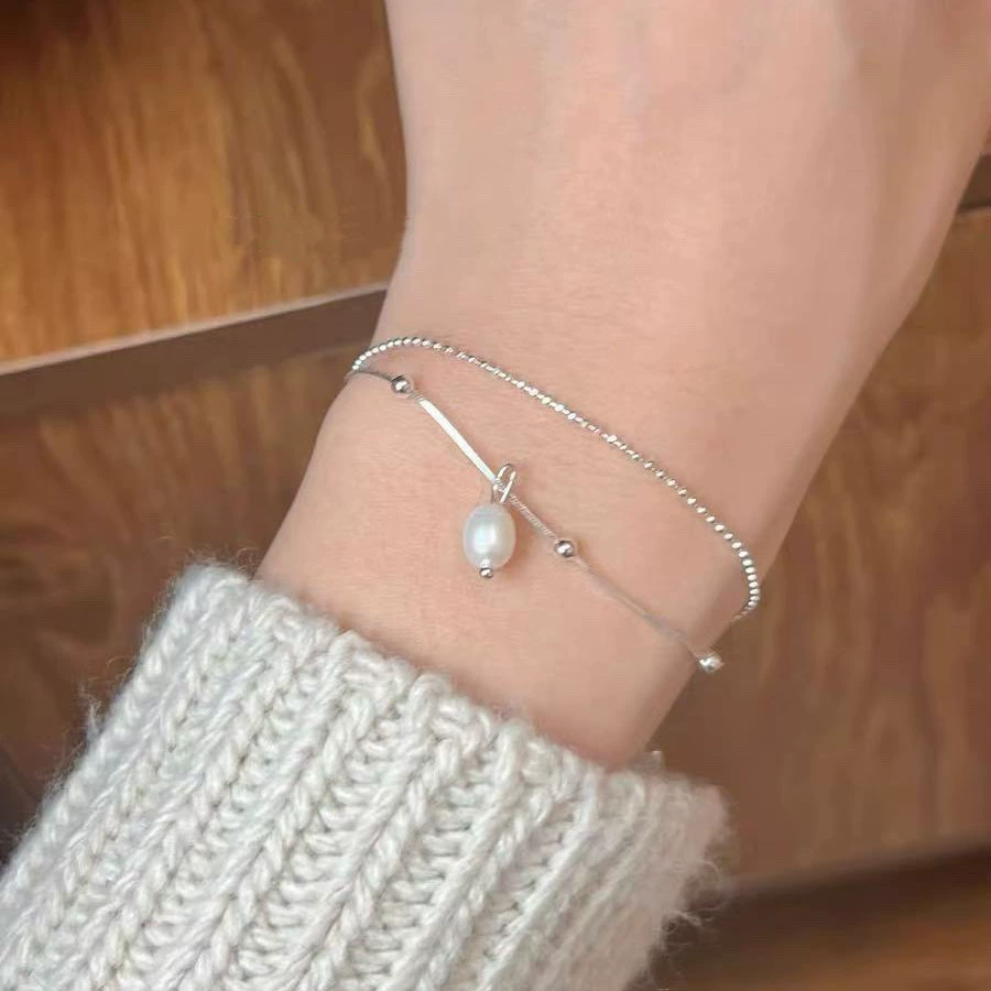 Round Zircon Bracelet Beads, 925 Silver Sample, Simple Elegant Charm (Multiple Codes)