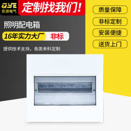 PZ30家用强电箱断路器箱 定制金属布线开关箱 明装暗装照明配电箱