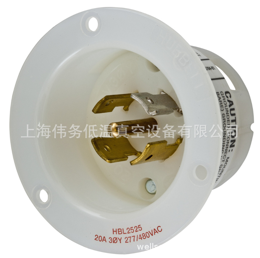 Hubbell Twist-Lock Industrial Male Plug HBL2525