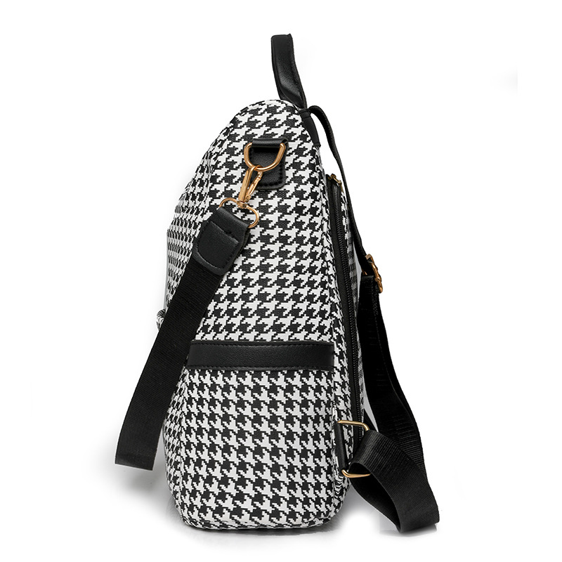 Ventas directas de fábrica 2024 verano nuevas señoras casuales mochila antirrobo moda color contraste mochila de viaje multifuncional