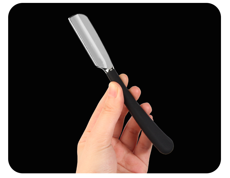 Professioneel heren scheermes met houder voor kappersgebruik_voghion.com