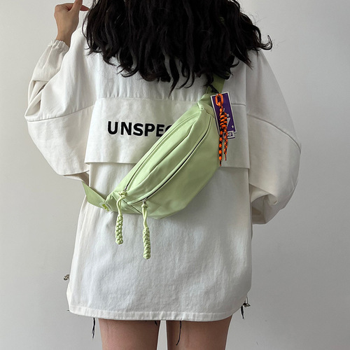 Cotton Small Bag for Women 2024 New Simple and Versatile Chest Bag for Men Large Capacity Design Student Crossbody Bag Waist Bag