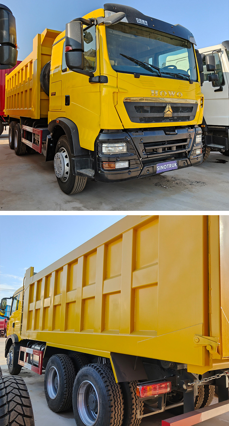 Howo Self-Loading Small Dump Truck for Transporting Gravel and Stone in Construction Projects, with Two Front and Eight Rear Wheels, Light-Duty Box-Type Truck