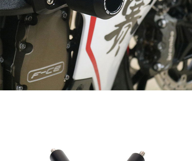 Suitable for Qianjiang Sai 600 Srk600 Huanglong 600 Modified Body Protection Anti-Fall Ball Rubber Engine Bumper