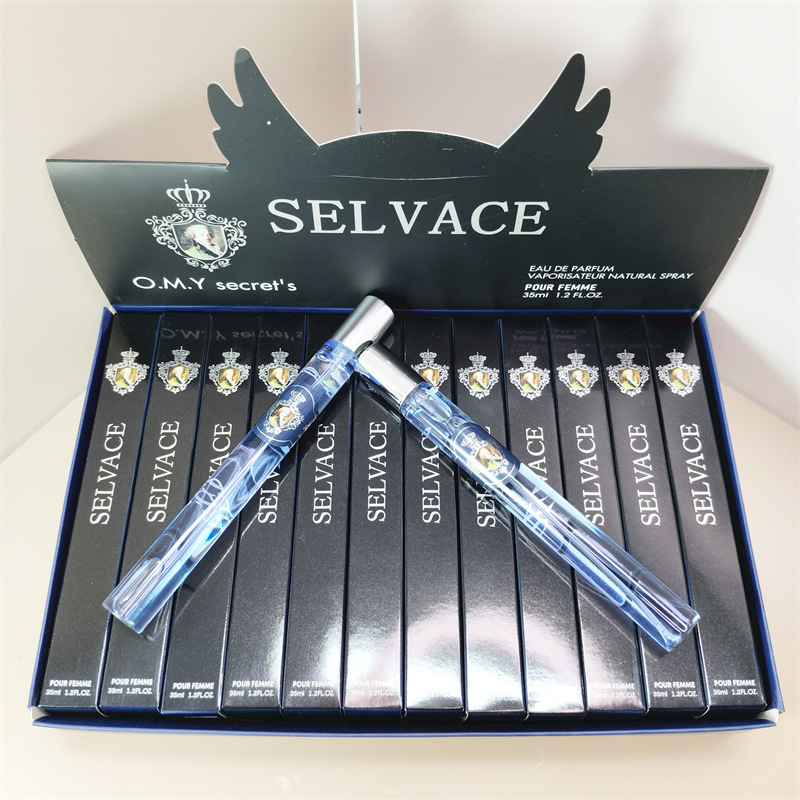Perfume de 35 ml, Versión Q, Popular Transfronterizo, para Hombre y Mujer, en Tubo de Ensayo, Fragancia Floral y Frutal, Perfume Portátil, Venta al por Mayor