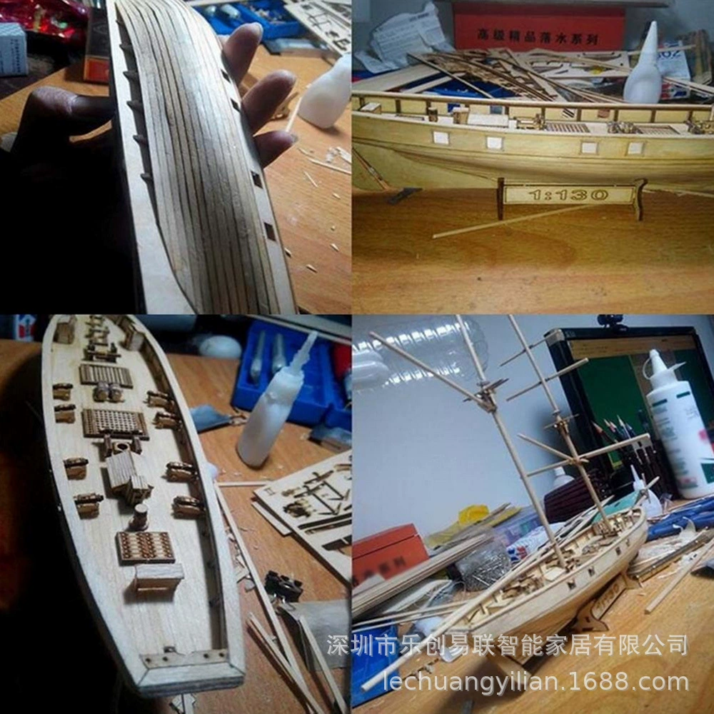 Деревянный конструктор, модель корабля, классическая игрушка, DIY