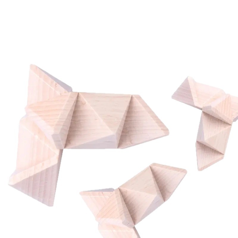 Juego de Rompecabezas de Madera de Haya Lu Ban Lock para Niños y Adultos image 6