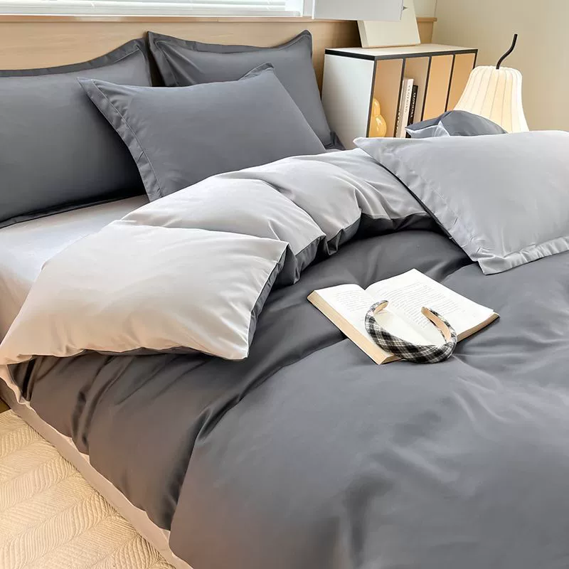 南极人 Duvet cover, set, sheet, children's pillowcase for elementary school students, 4 piece set, bedding