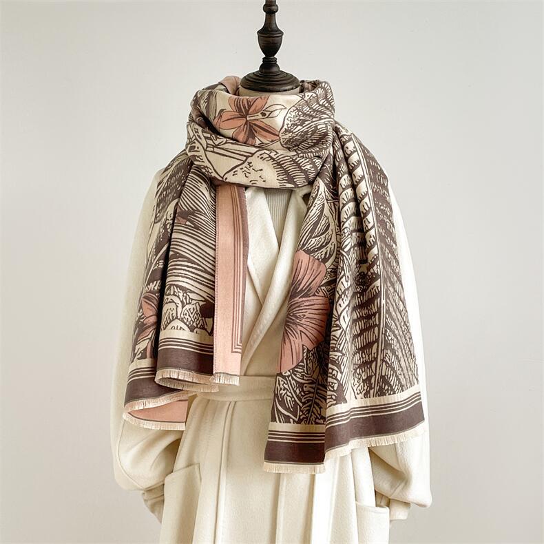 Autunno e inverno Nuovo stile etnico I imitazione Cashmere Sciarpa calda W, Mantello con rinuncia all'aria condizionata, Felpa con cappuccio per_voghion.com