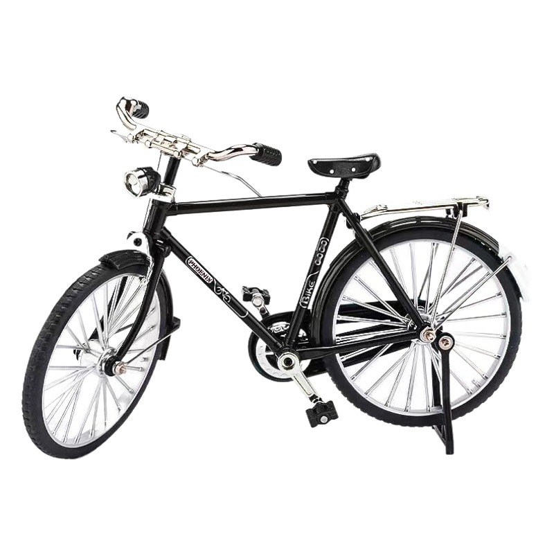 1:8シミュレーション合金レトロ創意二八大棒自転車模型クラシックレトロ男女自転車モデルdly