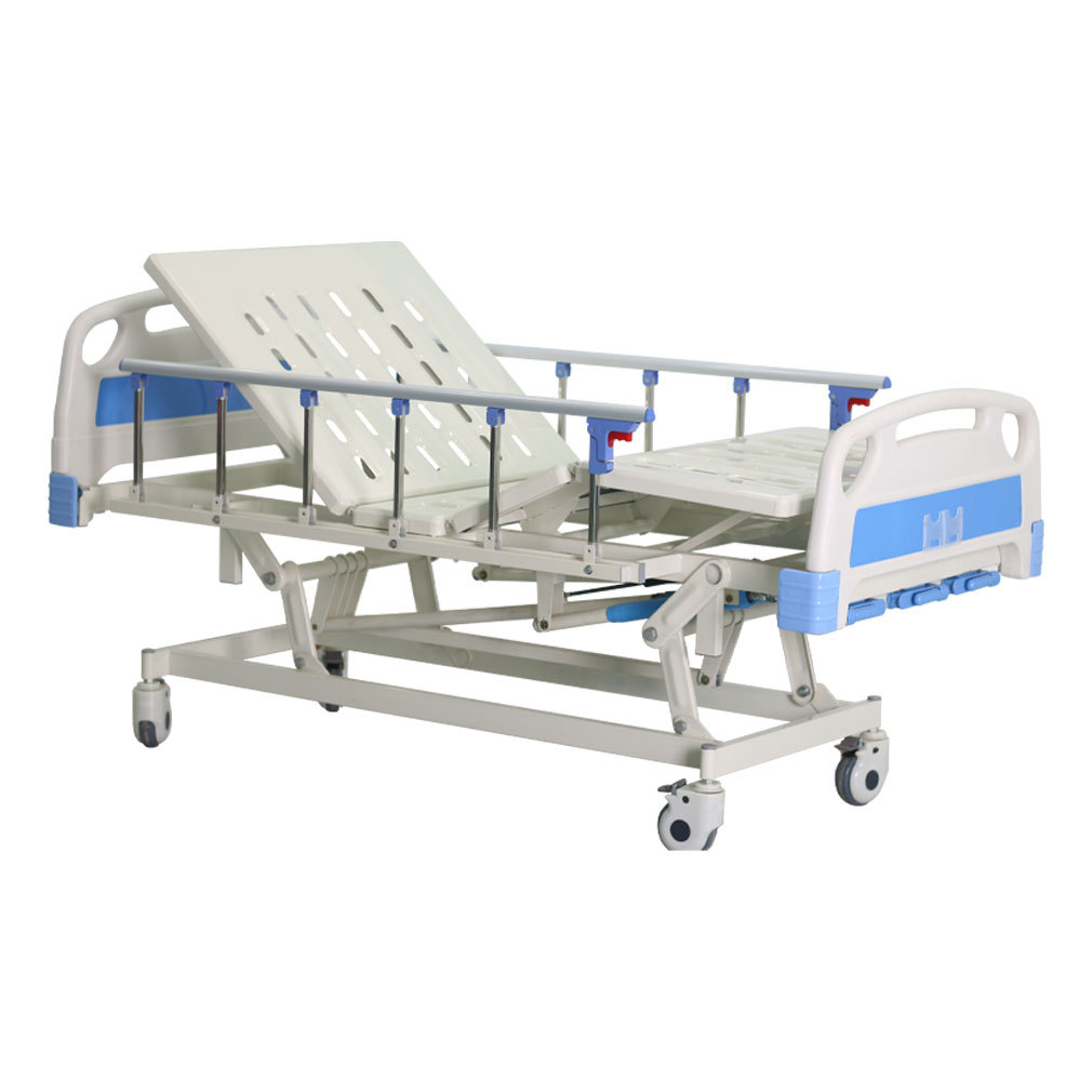 Cama de enfermería manual de tres sacudidas, cama de enfermería multifuncional para ancianos para personas con discapacidad paralizadas en hogares de ancianos image 5