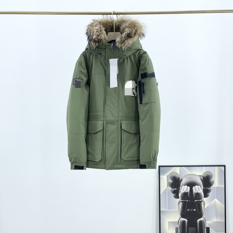 现货MLB情侣款大毛领羽绒服工装羽绒服9902批发私信|undefined