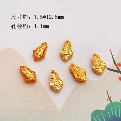 Gold Sterling Silver Accessories Crystal: Zərgərlik ara hissələri - wenchang-tower