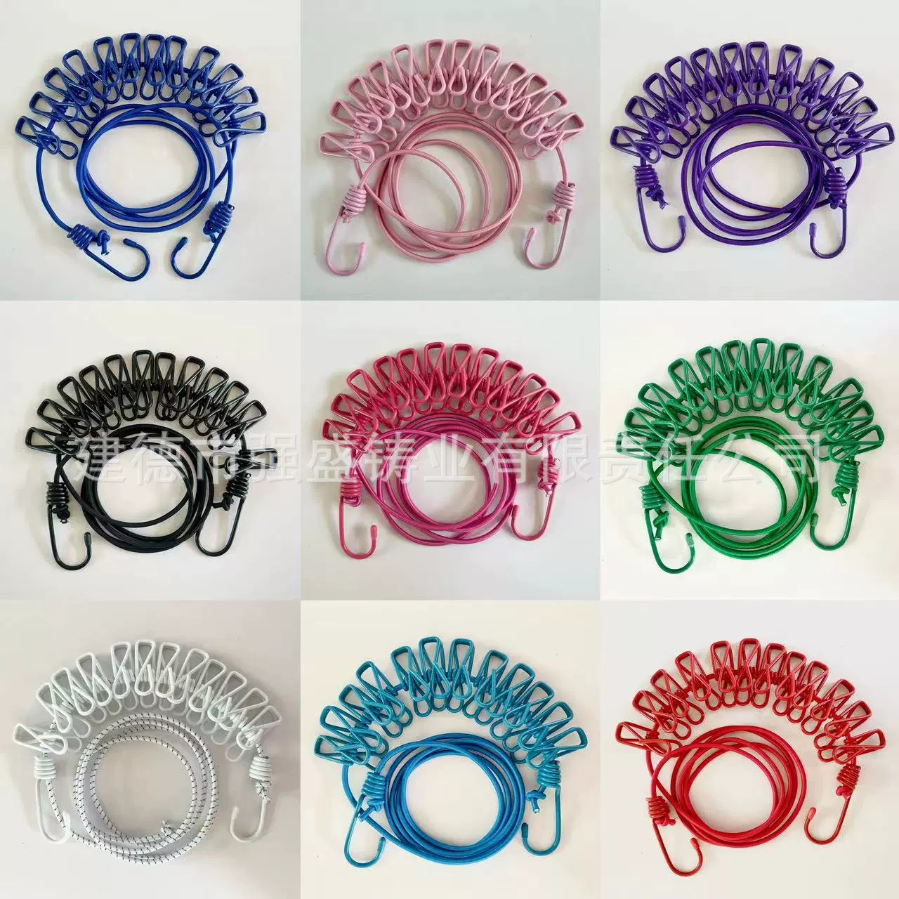 Производители непосредственно поставляют портативную веревку для белья цветной открытый кемпинг общежития