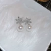 65# ear clip-silver-white