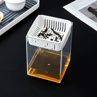 桌面茶水桶小号废水桶茶渣缸茶叶过滤茶渣沥水桶办公室轻奢垃圾桶