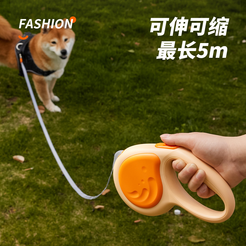 Cuerda de tracción para mascotas Cuerda de tracción para perros telescópica automática Cuerda de tracción para perros medianos y grandes a prueba de explosiones