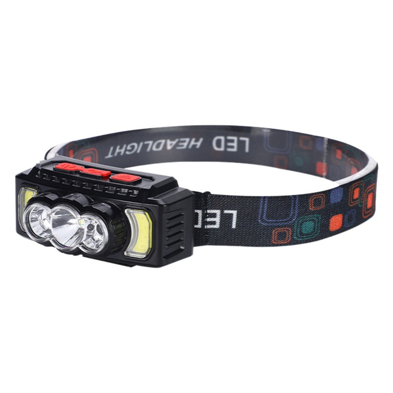 Amazon Induction Headlight USB Charging Cob Headlight Night Running Outdoor Cycling Light Induction Strong Headlamp Wholesale
