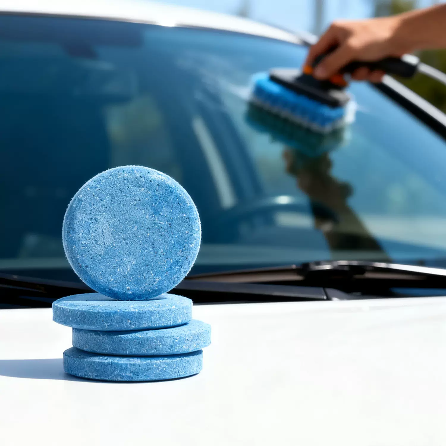 跨境固态浓缩雨刷液清洁剂Wiper Cleaning Pad玻璃清洁泡腾片定制