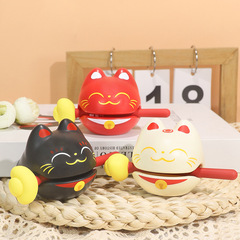新商品の財産 + 1の小さい木魚の解凍の仏系の置物の漫画の事務のステーションの木の魚はおもちゃの卸売りを叩きます