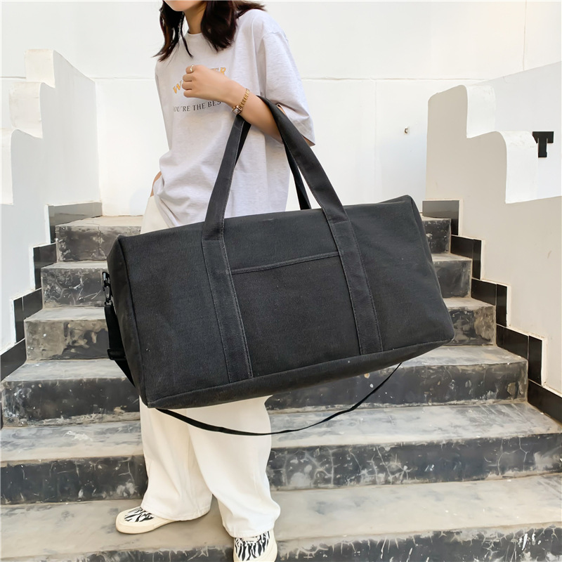 Lona de gran capacidad bolsa de equipaje portátil bolsa de viaje de los hombres bolsa grande bolsa al aire libre