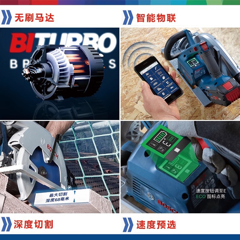 博世（BOSCH） GKS 18V-68 GC锂电圆锯特霸系列木工切割机|undefined