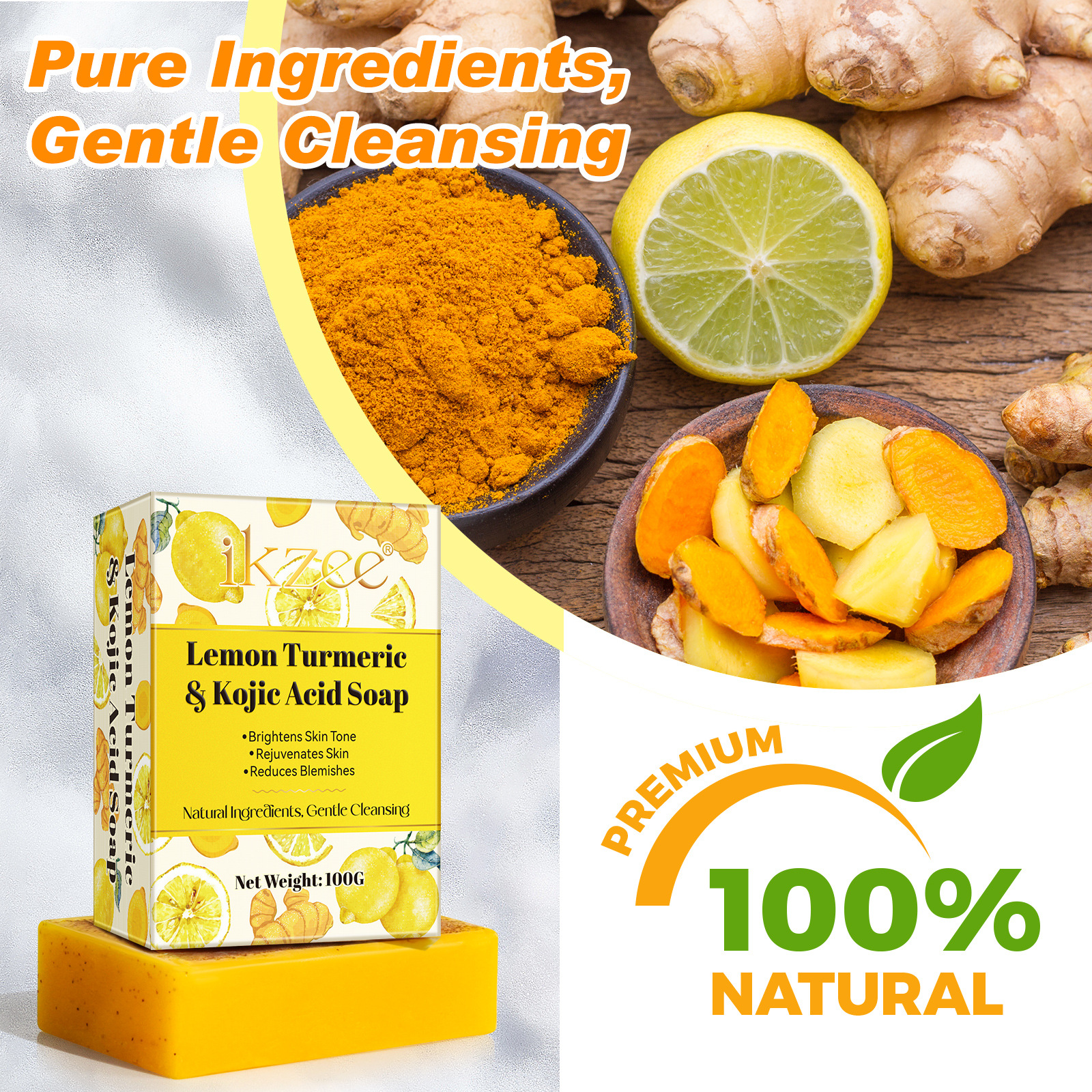 116g Weight Bar Soap Personal Care Type 1 Piece Quantity Lemon Pattern Classic Style Style Lemon Bar Soap Classic Style Bath & Shower Personal Care 5