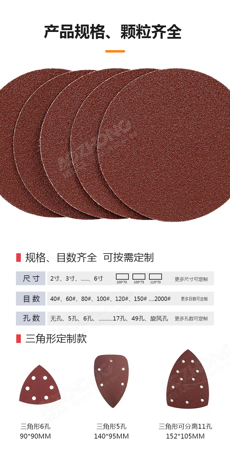 主推红砂纸详情图